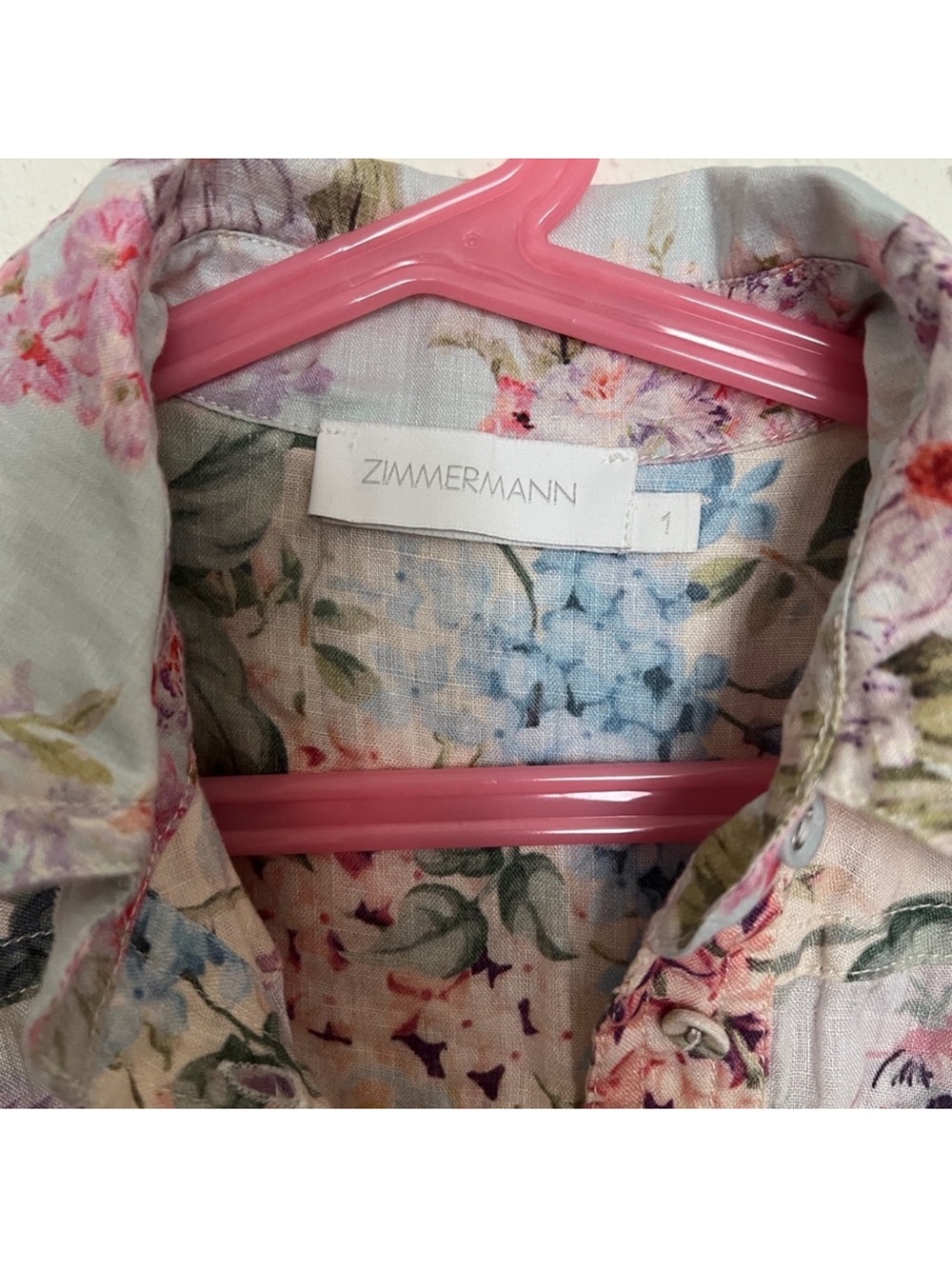 Zimmermann Floral Linen Halliday Romper